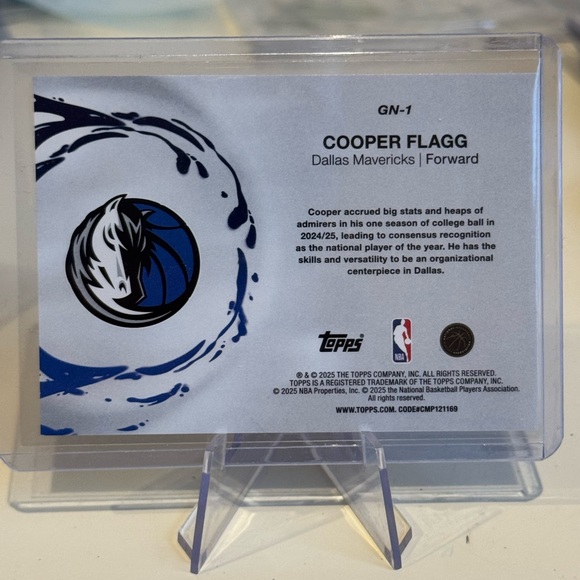 🔥 2025 Cooper Flagg NBA Topps Generation Now  Rookie Card - Picture 2 of 2